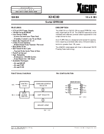 浏览型号X24C00的Datasheet PDF文件第1页