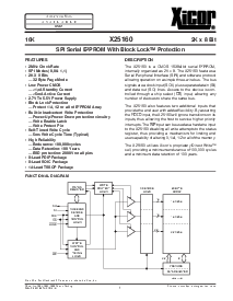 浏览型号X25160SI-2.7的Datasheet PDF文件第1页