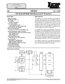 浏览型号X25320S的Datasheet PDF文件第1页