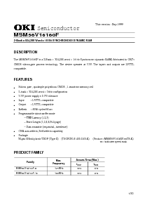 浏览型号MSM56V16160F的Datasheet PDF文件第1页