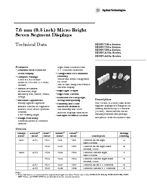 浏览型号HDSP-7507-00000的Datasheet PDF文件第1页