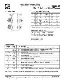 浏览型号ICS627-01的Datasheet PDF文件第2页