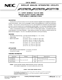 浏览型号UPC2771TB的Datasheet PDF文件第1页