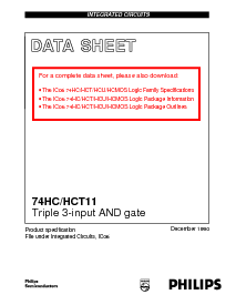 浏览型号74HC11N的Datasheet PDF文件第1页