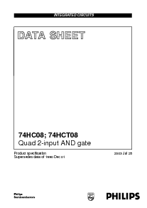 浏览型号74HC08PW的Datasheet PDF文件第1页