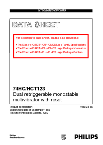 浏览型号74HC123的Datasheet PDF文件第1页