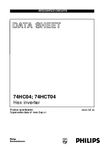 浏览型号74HC04的Datasheet PDF文件第1页