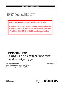 浏览型号74HC109的Datasheet PDF文件第1页