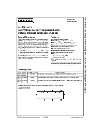 浏览型号74LCX16373MEA的Datasheet PDF文件第1页