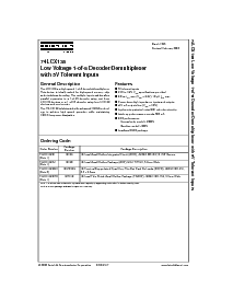 浏览型号74LCX138MTC的Datasheet PDF文件第1页