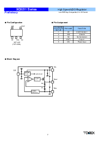 浏览型号XC6211A02ML的Datasheet PDF文件第2页