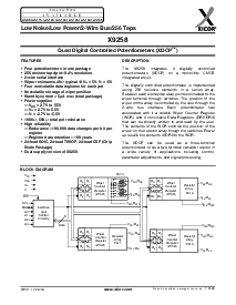 浏览型号X9258US24的Datasheet PDF文件第1页