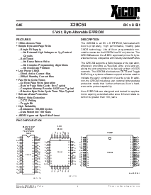 浏览型号X28C64J-15的Datasheet PDF文件第1页