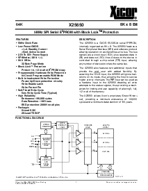 浏览型号X25650S8的Datasheet PDF文件第1页