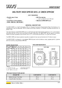 浏览型号WS57C256F-55DMB的Datasheet PDF文件第1页