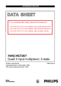 浏览型号74HC257DB的Datasheet PDF文件第1页