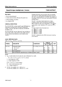 浏览型号74HCT257DB的Datasheet PDF文件第2页