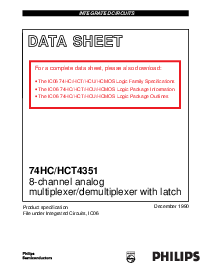 浏览型号74HC4351DB的Datasheet PDF文件第1页