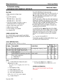 浏览型号74HC4351DB的Datasheet PDF文件第2页