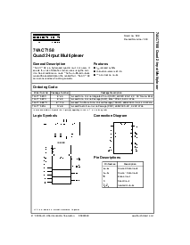 浏览型号74ACT158PC的Datasheet PDF文件第1页