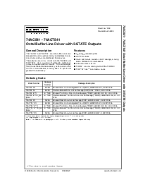 浏览型号74ACT541MTC的Datasheet PDF文件第1页