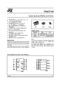 浏览型号74ACT125MTR的Datasheet PDF文件第1页