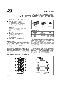 浏览型号74ACT245MTR的Datasheet PDF文件第1页