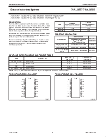 浏览型号74ALS258DB的Datasheet PDF文件第2页