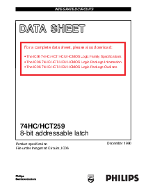 浏览型号74HC259PW的Datasheet PDF文件第1页