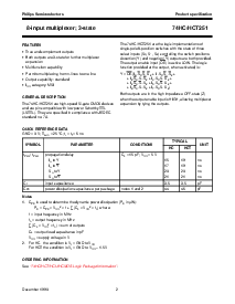 浏览型号74HC251DB的Datasheet PDF文件第2页