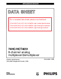 浏览型号74HC4051PW的Datasheet PDF文件第1页
