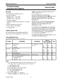 浏览型号74HCT4051PW的Datasheet PDF文件第2页