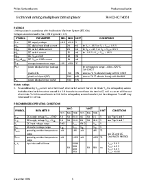 浏览型号74HCT4051PW的Datasheet PDF文件第5页