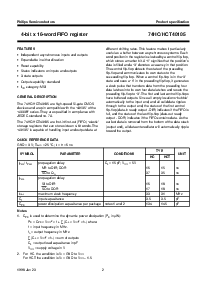 浏览型号74HCT40105DB的Datasheet PDF文件第2页