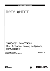 浏览型号74HC4052DB的Datasheet PDF文件第1页