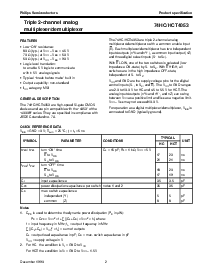浏览型号74HCT4053DB的Datasheet PDF文件第2页