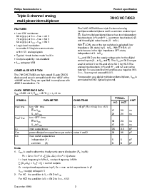 浏览型号74HC4053DB的Datasheet PDF文件第2页