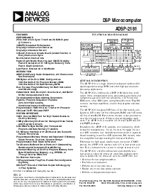 浏览型号ADSP-2181KS-133的Datasheet PDF文件第1页