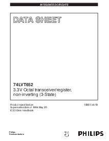 浏览型号74LVT652DB的Datasheet PDF文件第1页