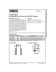 浏览型号74VHCT245AMTC的Datasheet PDF文件第1页