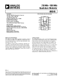 浏览型号AD8345ARE的Datasheet PDF文件第1页