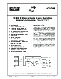 浏览型号ADS7844EB的Datasheet PDF文件第1页