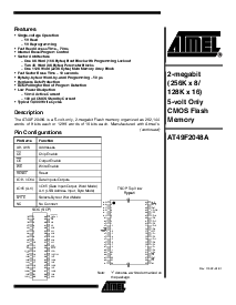 浏览型号AT49F2048A-70TC的Datasheet PDF文件第1页