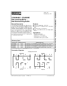 浏览型号CD4050BCM的Datasheet PDF文件第1页