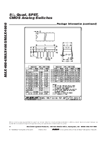 浏览型号MAX4665CPE的Datasheet PDF文件第12页
