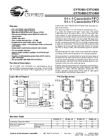 浏览型号CY7C401-25DMB的Datasheet PDF文件第1页