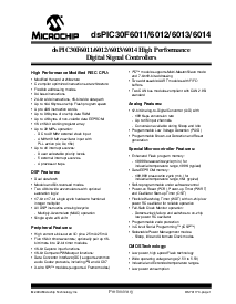 浏览型号DSPIC30F6013BT-30E/W-ES的Datasheet PDF文件第3页