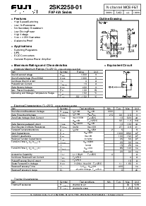 浏览型号2SK2258-01的Datasheet PDF文件第1页