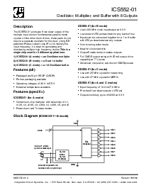 浏览型号ICS552R-01I的Datasheet PDF文件第1页