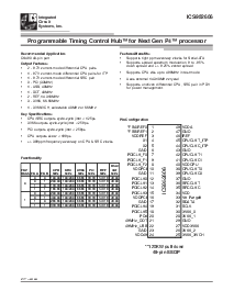 浏览型号ICS952606的Datasheet PDF文件第1页